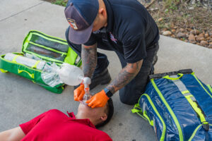Safe BVM demonstration in Texas — medical staff at work