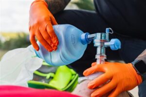 Safe BVM demonstration in Texas — medical staff at work