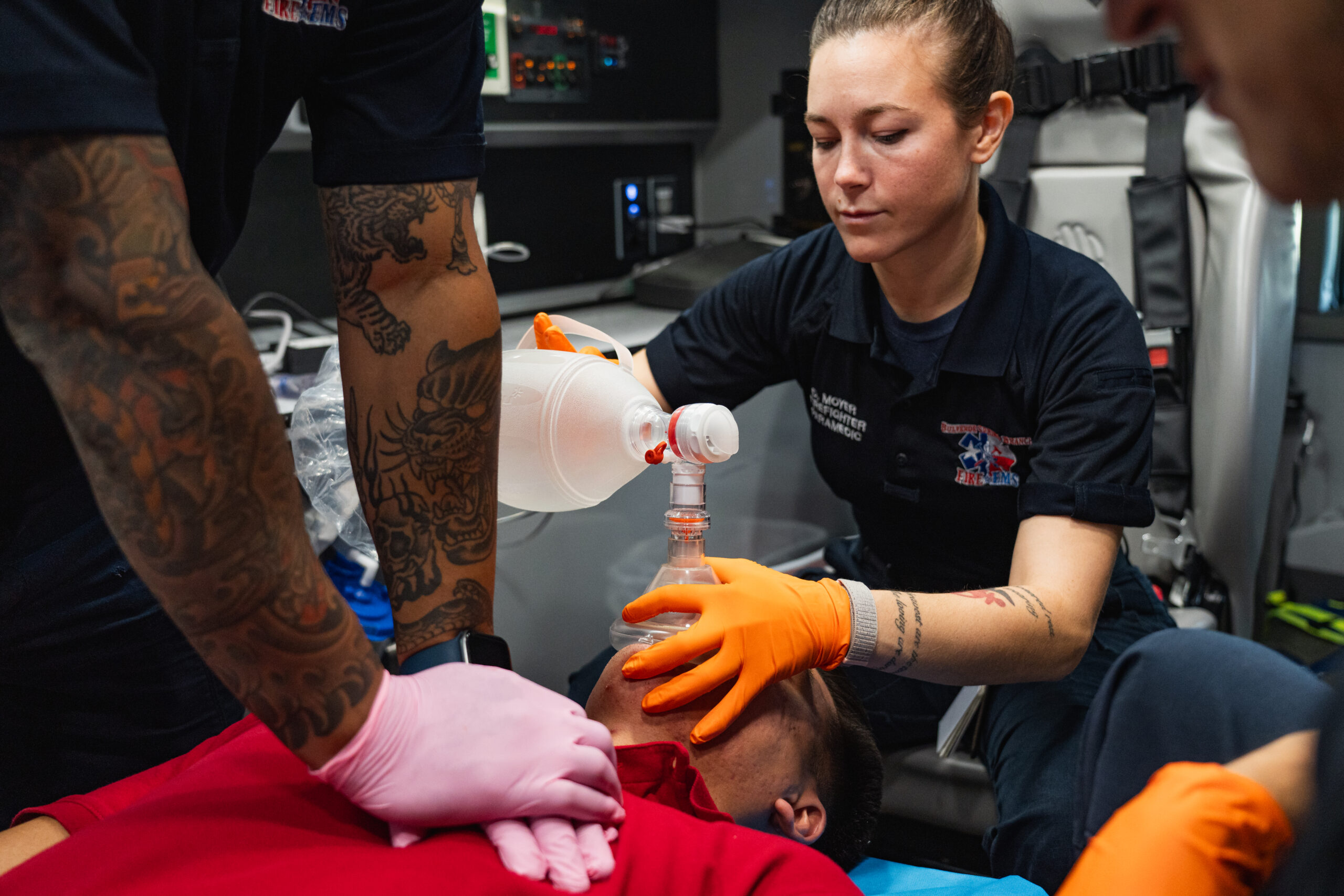 Safe BVM Texas training group outdoors