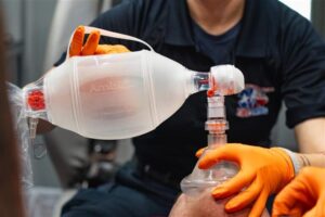 Safe BVM demonstration in Texas — medical staff at work