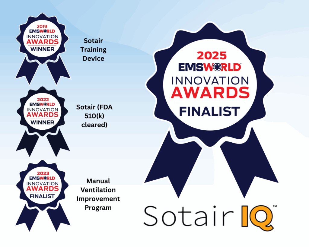 EMS WORLD Innovation award winner ALL- SotairIQ, Sotair, Manual Ventilation Improvement Programs